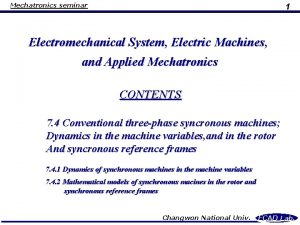 Three phase synchronous generator