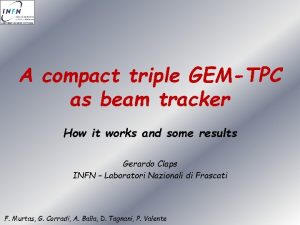 A compact triple GEMTPC as beam tracker How