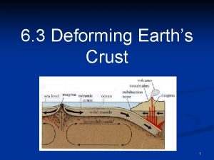 6 3 Deforming Earths Crust 1 Deformation The