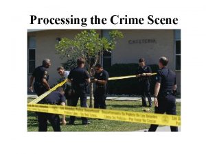 Processing the Crime Scene KendallHunt Publishing Company 1
