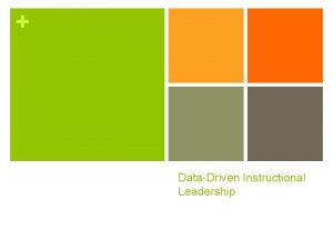 DataDriven Instructional Leadership Strategic Resourcing n Strategic resourcing