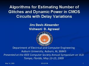 Algorithms for Estimating Number of Glitches and Dynamic