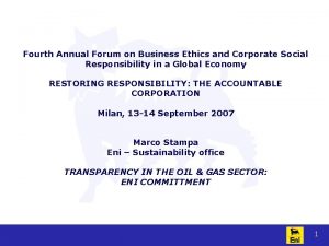 Eni code of ethics