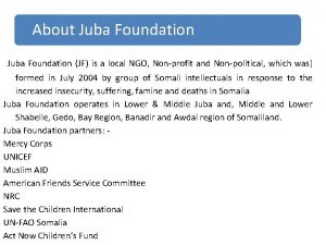 Juba foundation