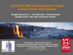 ALOS PALSAR interferometry of Taupo Volcanic Zone New