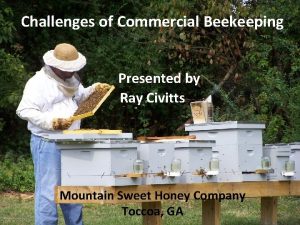 Challenges of Commercial Beekeeping Presented by Ray Civitts