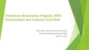 Florida petroleum restoration program