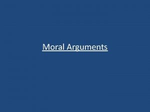 Standard form of argument