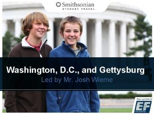 Washington dc to gettysburg