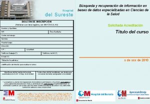 Bsqueda y recuperacin de informacin en bases de