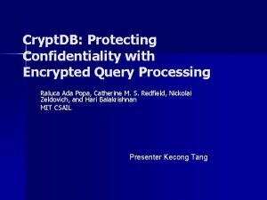 Crypt db