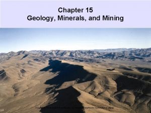 Minerals conclusion