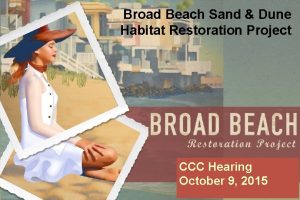 Broad Beach Sand Dune Habitat Restoration Project CCC