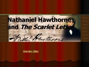 The scarlet letter video