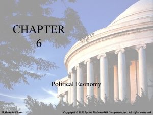 CHAPTER 6 Political Economy Mc GrawHillIrwin Copyright 2010