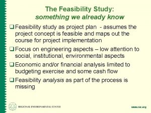 Whats feasibility study