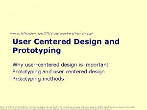 User centered design ppt