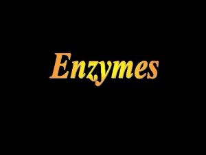 Enzyme classes