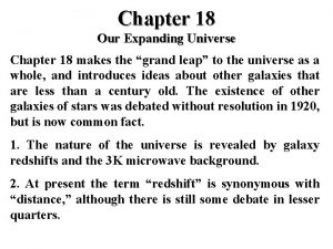 Expanding ever universe 18