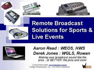 Sports broadcast solutions Sports broadcast solutions