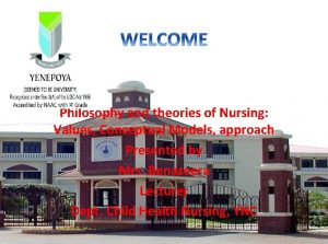 List of nursing conceptual models