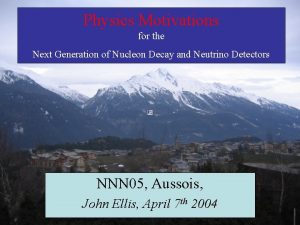Physics Motivations for the Next Generation of Nucleon