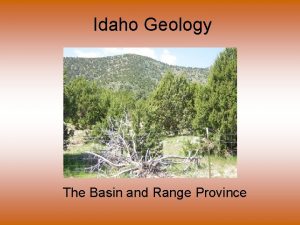 Basin and range geology Basin and range geology
