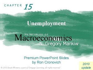 CHAPTER 15 Unemployment Macroeconomics PRINCIPLES OF N Gregory