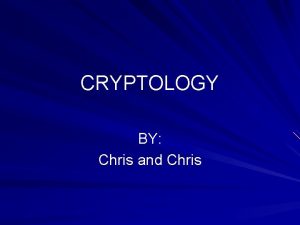 Cryptology and pathology