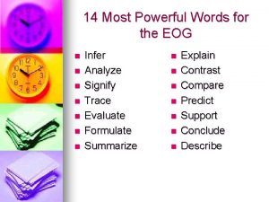 14 Most Powerful Words for the EOG n