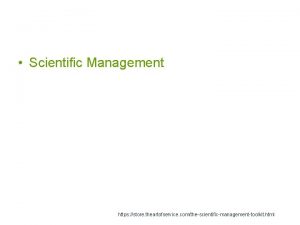 Scientific Management https store theartofservice comthescientificmanagementtoolkit html Productivity