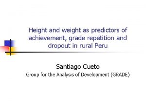 Height and weight as predictors of achievement grade