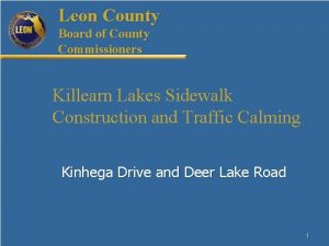 Leon County Board of County Commissioners Killearn Lakes