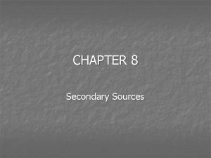 Bluebook secondary sources