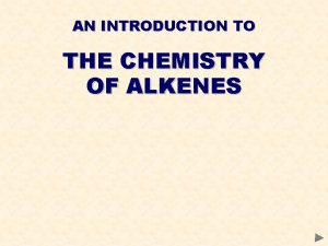 Alkenes introduction