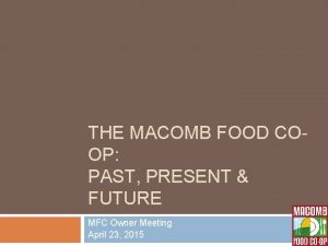 Macomb food coop