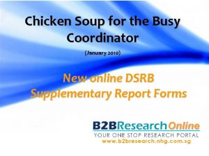 Chicken Soup for the Busy Coordinator January 2010