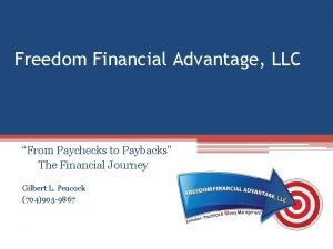 Freedom financial advantage