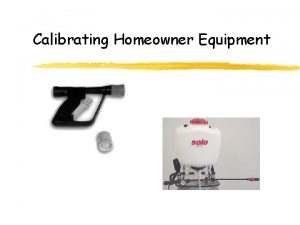 How to calibrate hose end sprayer