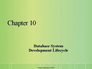 Database system development life cycle