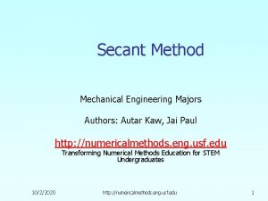 Secant engineering Secant engineering