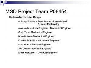 Msd project clear Msd project clear