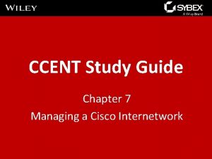 Cisco chapter 7