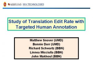 Translation edit rate Translation edit rate