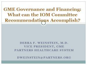 Development financing iom
