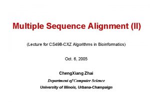 Feng doolittle algorithm