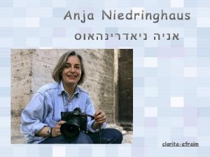 claritaefraim Anja Niedringhaus 12 October 1965 4 April