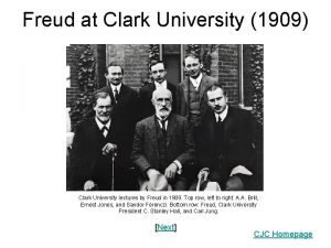 Freud clark university