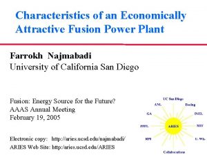 Characteristics of an Economically Attractive Fusion Power Plant