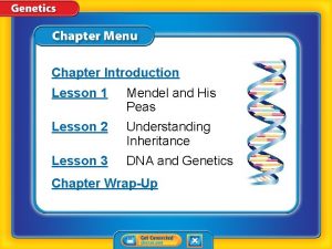 Chapter 5 genetics lesson 1 mendel and his peas